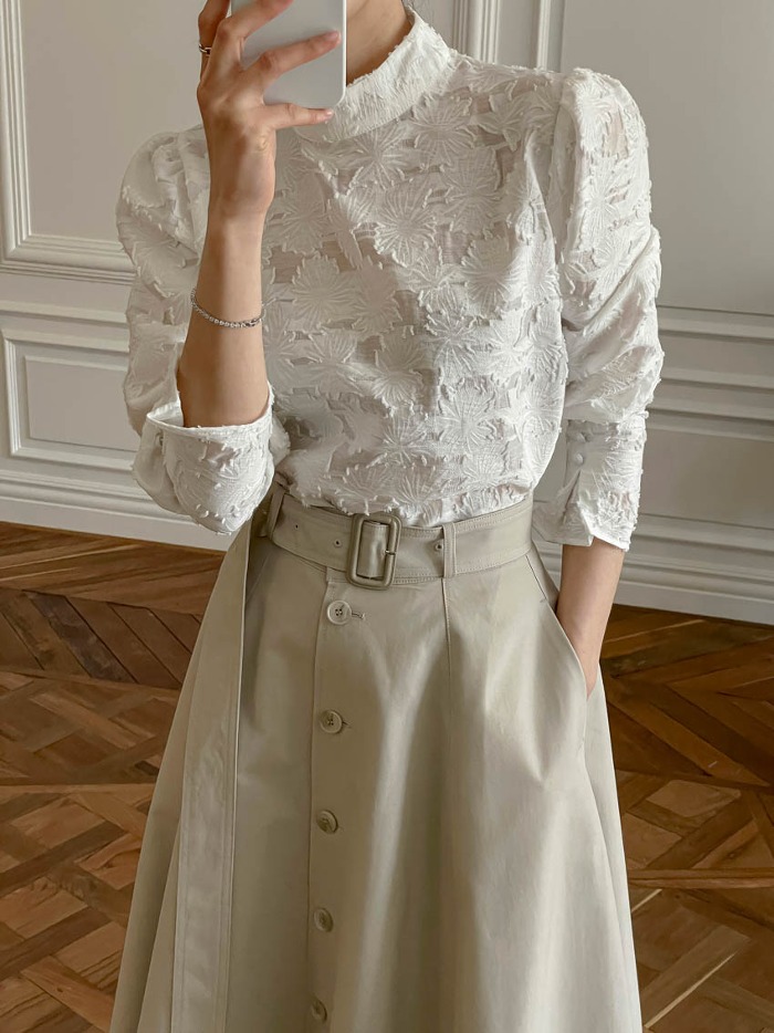 Floral lace - blouse